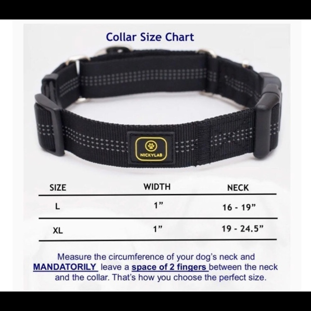 Martindale Reflective Dog Collar and Leash - Picture 2 of 9